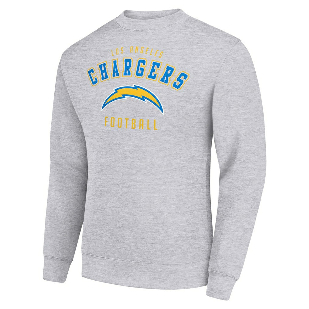 Los Angeles Chargers Starter Team Logo Pullover Sweatshirt Heather Gray