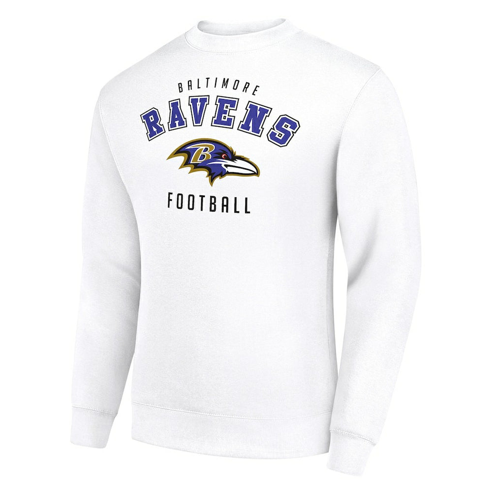 Baltimore Ravens Starter Team Logo Pullover Sweatshirt White