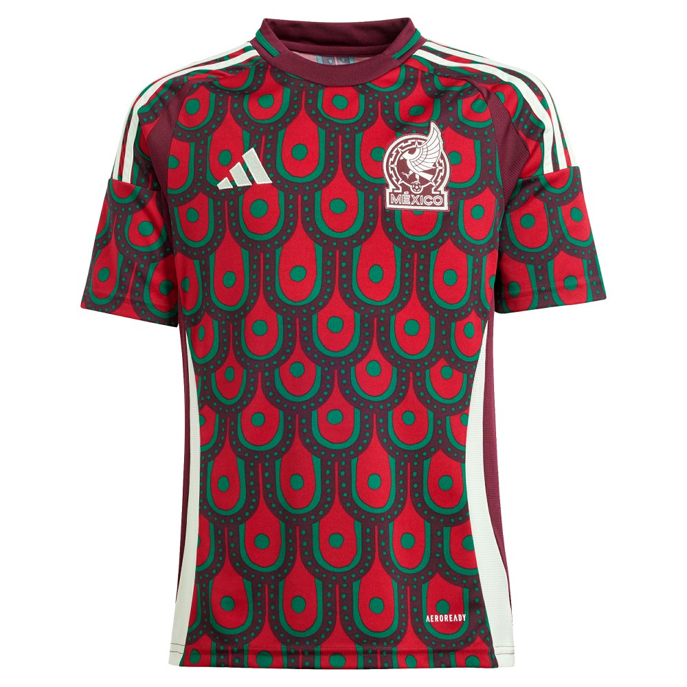 Mexico National Team Youth 2024 Home Replica Jersey Burgundy shop