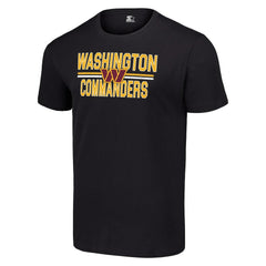 Washington Commanders Starter Team Mesh Print Graphic T-Shirt Black