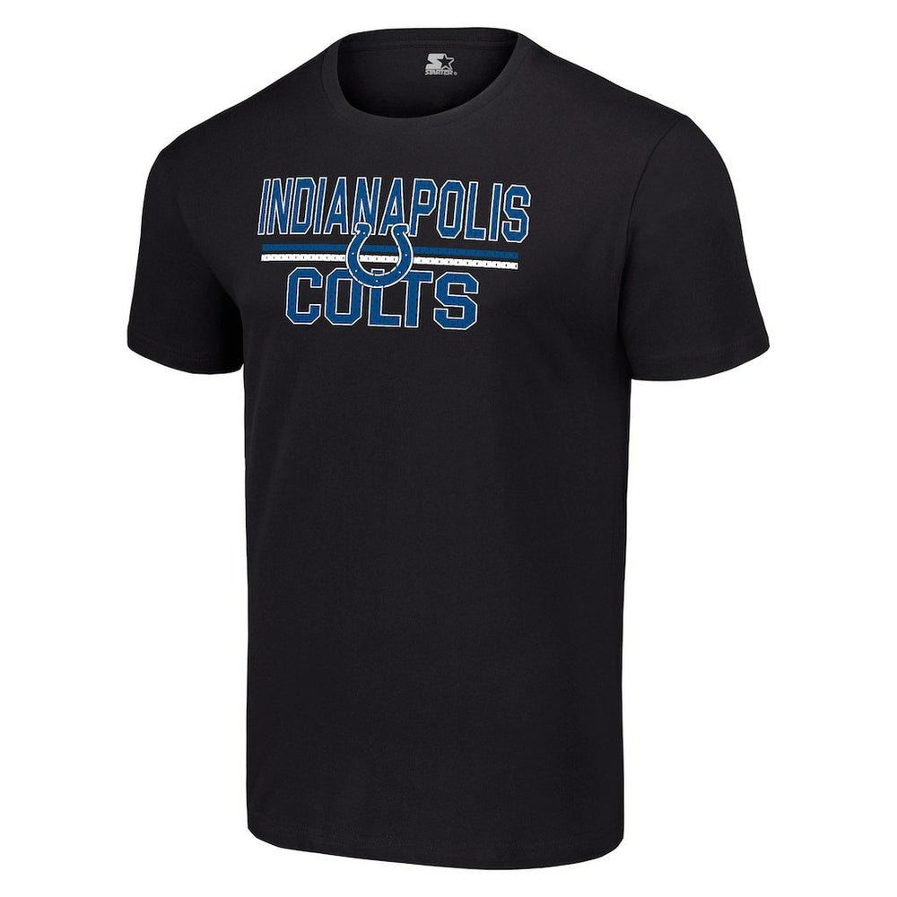 Indianapolis Colts Starter Team Mesh Print Graphic T-Shirt Black