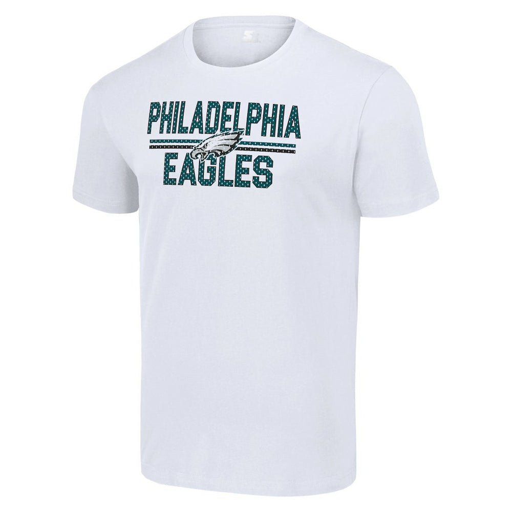 Philadelphia Eagles Starter Team Mesh Print Graphic T-Shirt White