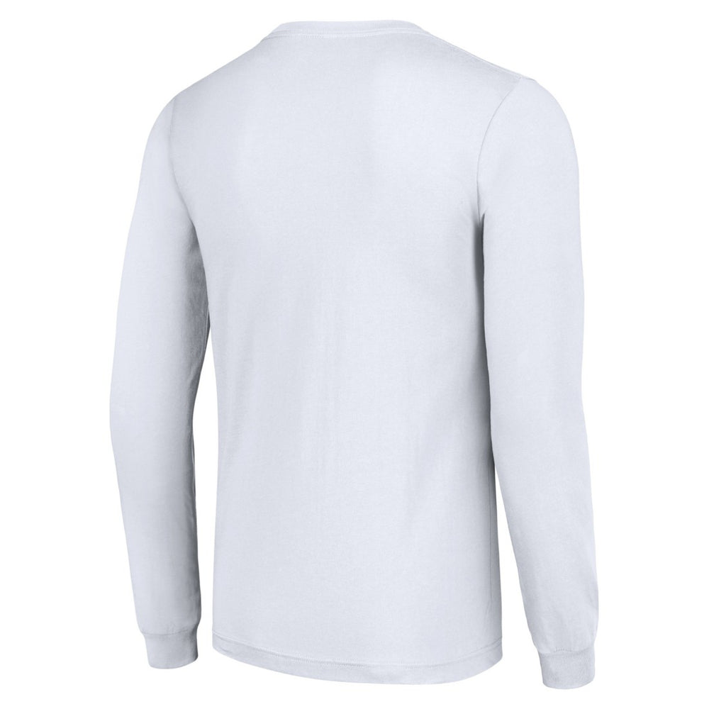 Detroit Lions Starter Team Mesh Print Graphic Long Sleeve T-Shirt White