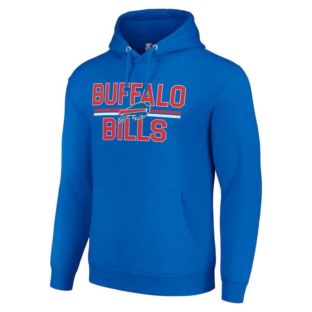 Buffalo Bills Starter Unisex Team Mesh Print Graphic Tri-Blend Pullover Hoodie Royal