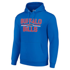 Buffalo Bills Starter Unisex Team Mesh Print Graphic Tri-Blend Pullover Hoodie Royal