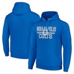 Indianapolis Colts Starter Unisex Team Mesh Print Graphic Tri-Blend Pullover Hoodie Royal