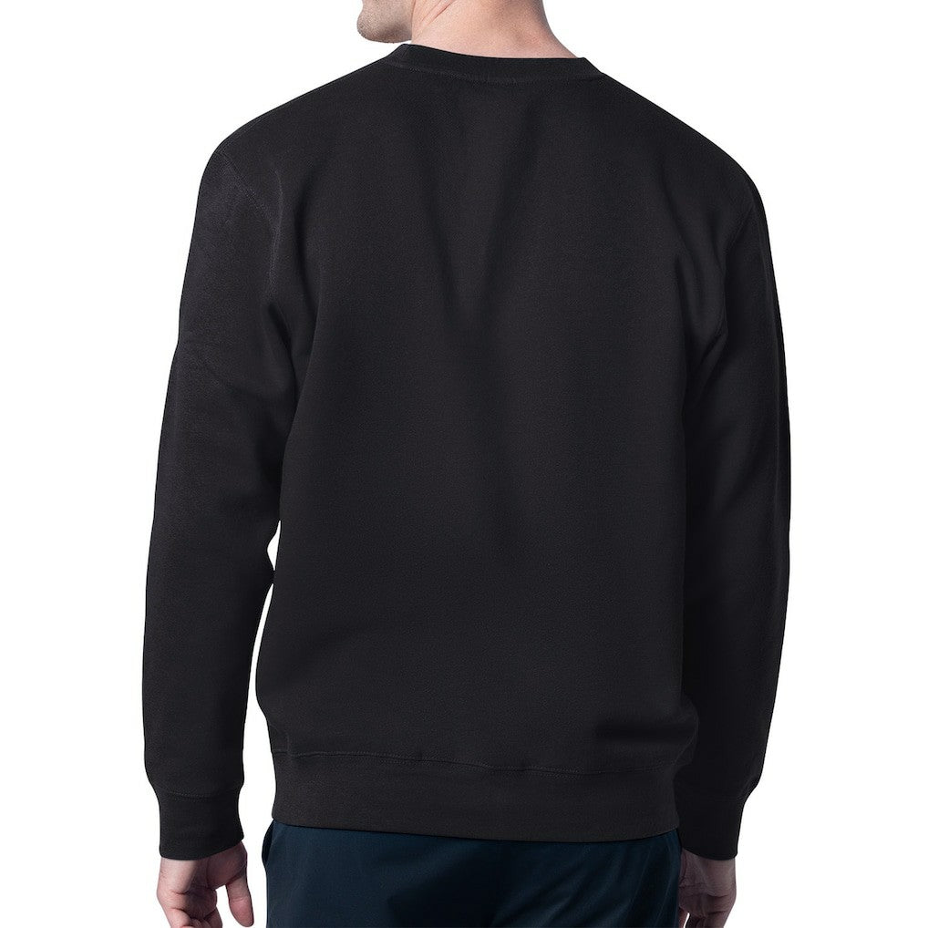 New York Jets Starter Team Mesh Print Graphic Pullover Sweatshirt Black