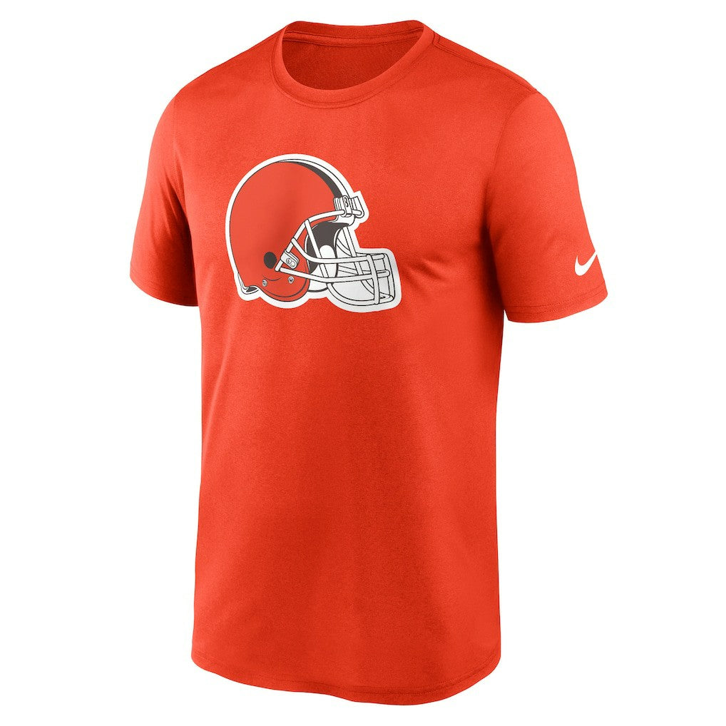 Cleveland Browns Legend Logo Helmet Performance T-Shirt Orange