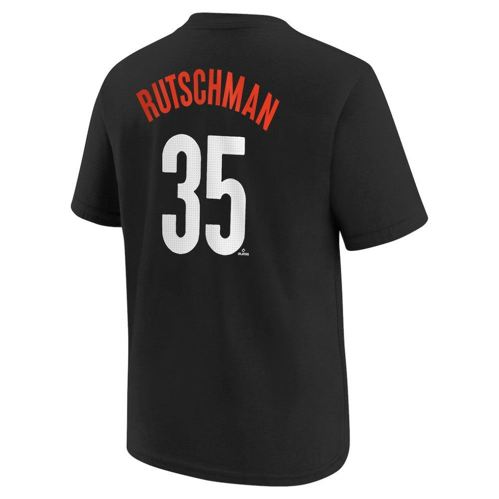 Adley Rutschman Baltimore Orioles Nike Youth Fuse City Connect Name & Number T-Shirt - Black T-shirts