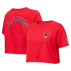 Washington Nationals Pro Standard Women's Classic SJ Cropped Boxy T-Shirt - Red T-shirts
