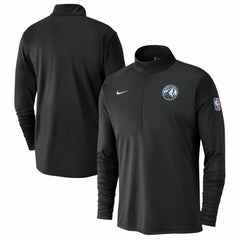 Minnesota Timberwolves 2024/25 City Edition Authentic Coaches Performance Half-Zip Top Black