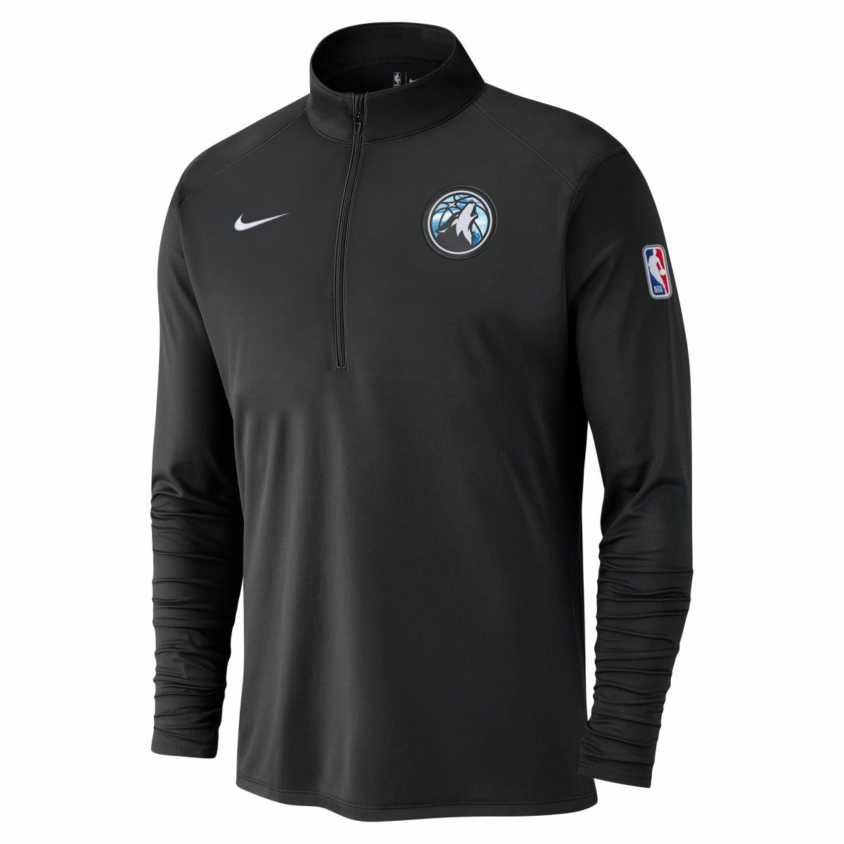 Minnesota Timberwolves 2024/25 City Edition Authentic Coaches Performance Half-Zip Top Black