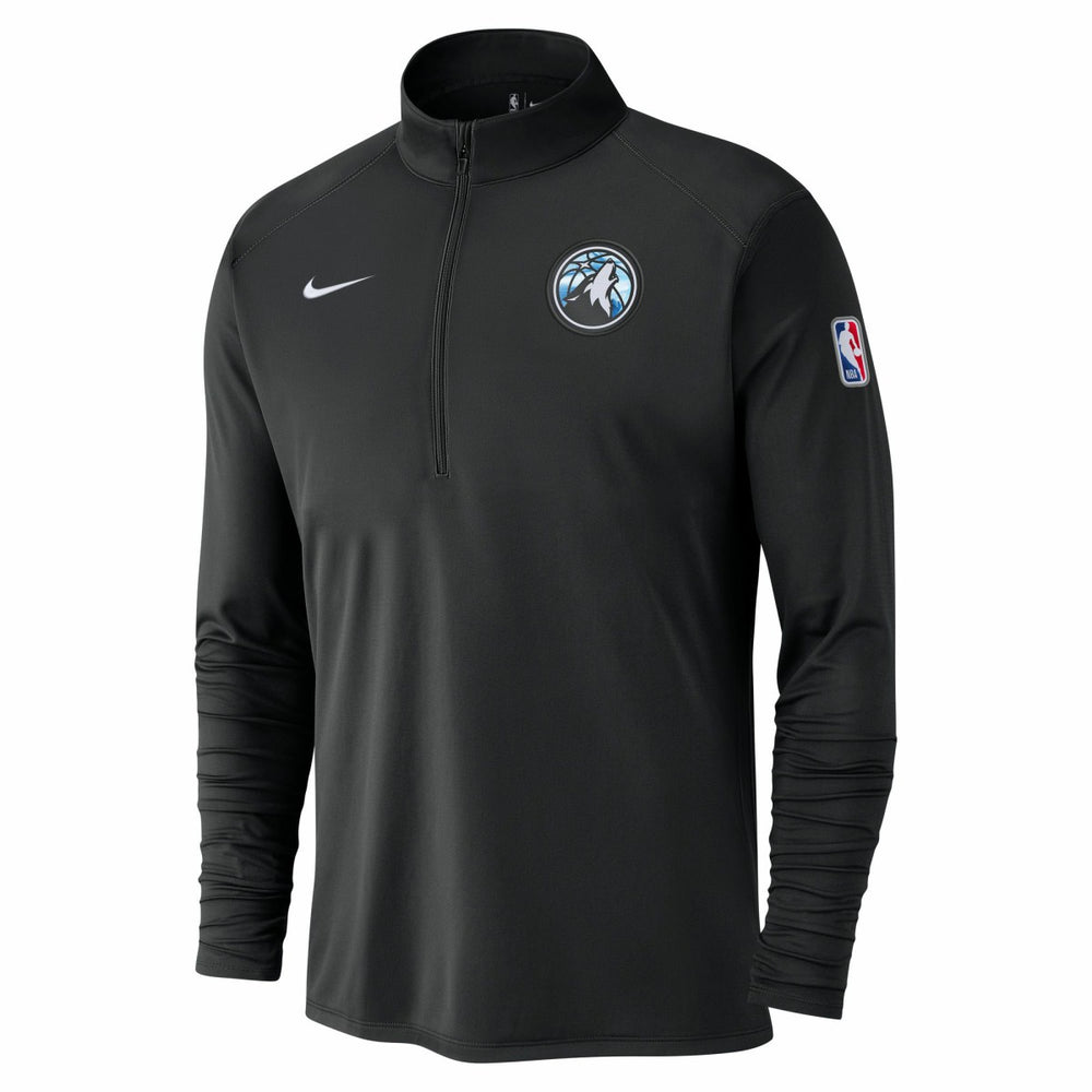 Minnesota Timberwolves 2024/25 City Edition Authentic Coaches Performance Half-Zip Top Black
