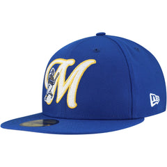 Milwaukee Brewers New Era  Duo Logo 2.0 59FIFTY Fitted Hat - Royal Hats