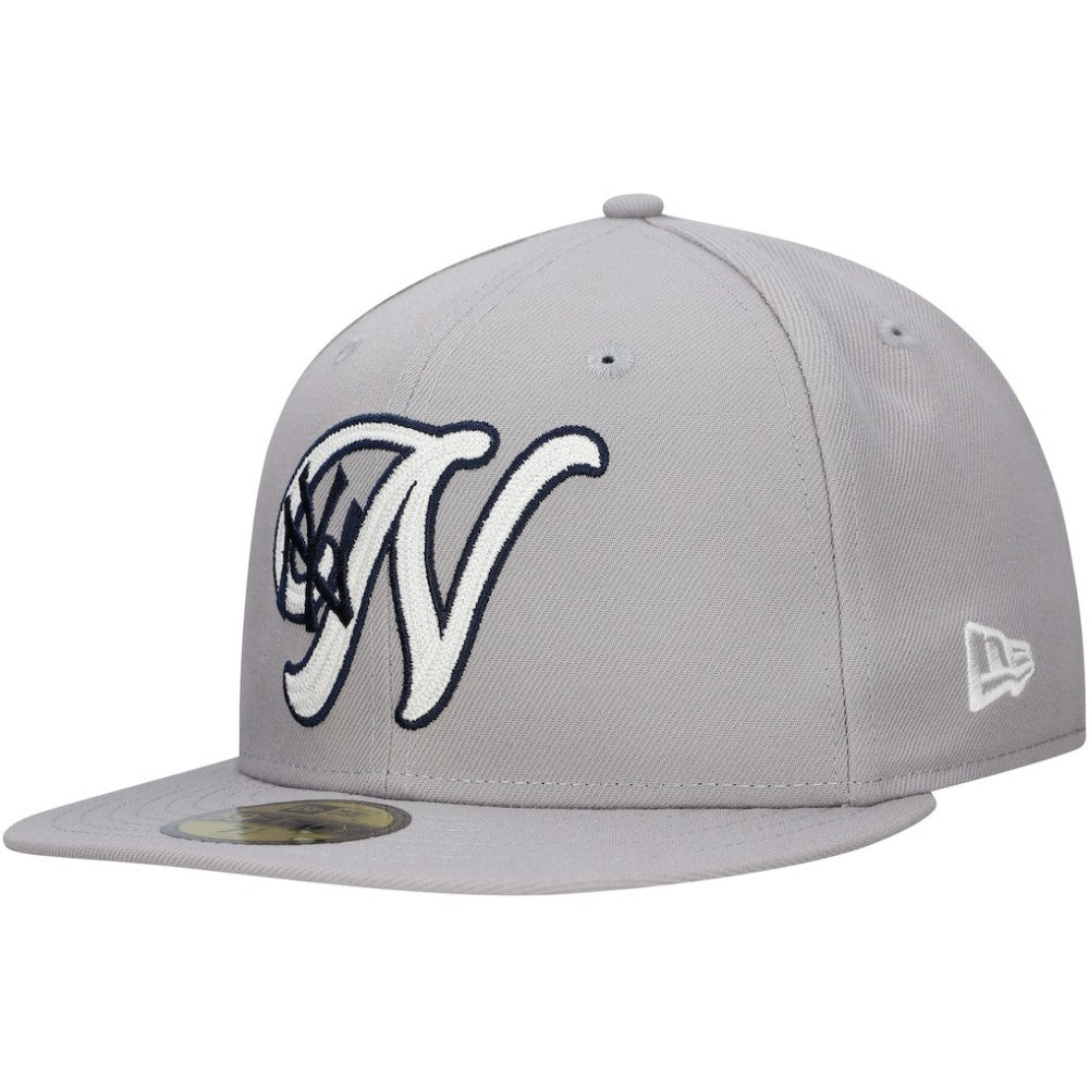 New York Yankees New Era  Duo Logo 2.0 59FIFTY Fitted Hat - Gray Hats