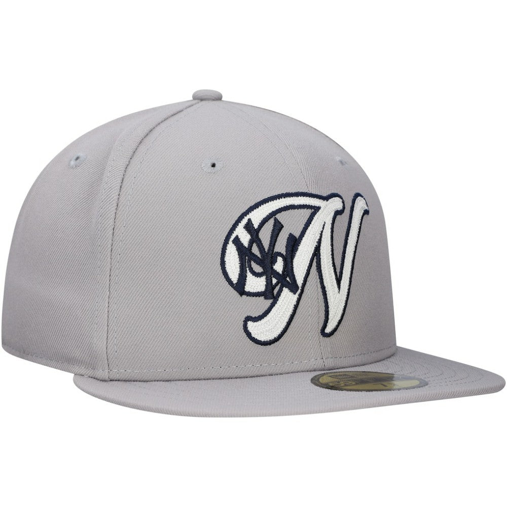 New York Yankees New Era  Duo Logo 2.0 59FIFTY Fitted Hat - Gray Hats
