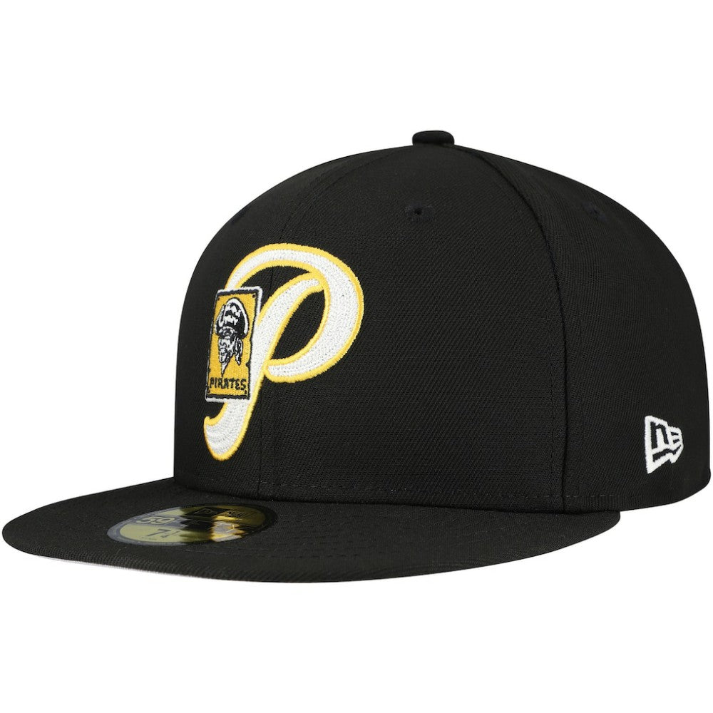Pittsburgh Pirates New Era  Duo Logo 2.0 59FIFTY Fitted Hat - Black Hats