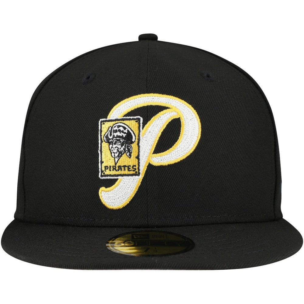 Pittsburgh Pirates New Era  Duo Logo 2.0 59FIFTY Fitted Hat - Black Hats