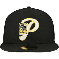 Pittsburgh Pirates New Era  Duo Logo 2.0 59FIFTY Fitted Hat - Black Hats