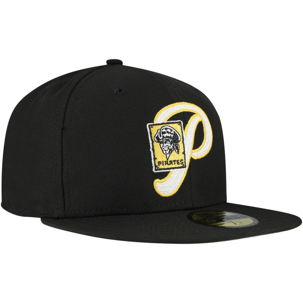 Pittsburgh Pirates New Era  Duo Logo 2.0 59FIFTY Fitted Hat - Black Hats