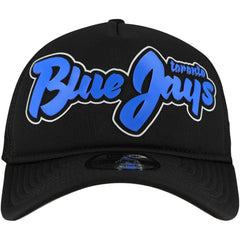 Toronto Blue Jays New Era Retro Bold A-Frame Trucker 9FORTY Adjustable Hat - Black Hats