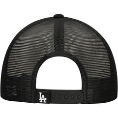 Los Angeles Dodgers New Era Retro Bold A-Frame Trucker 9FORTY Adjustable Hat - Black Hats