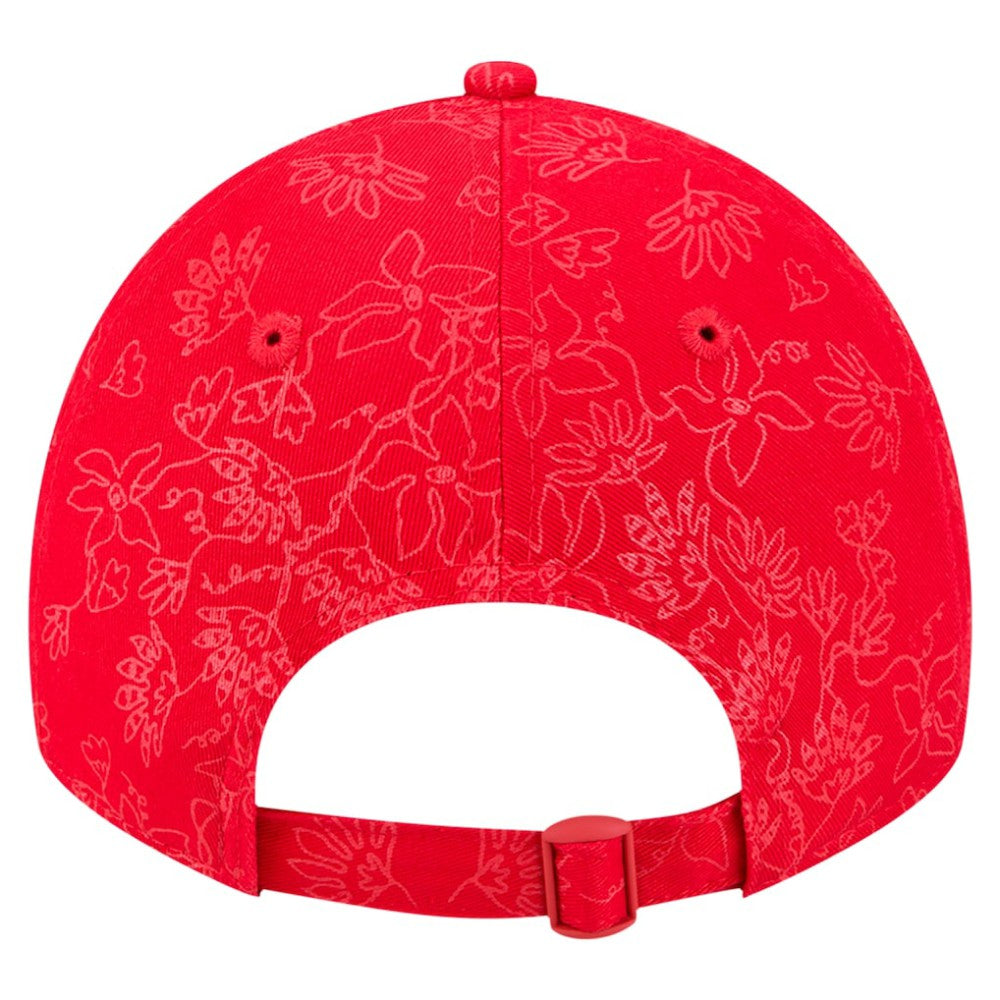 Washington Nationals New Era Women's Tonal Floral 9TWENTY Adjustable Hat - Red Hats