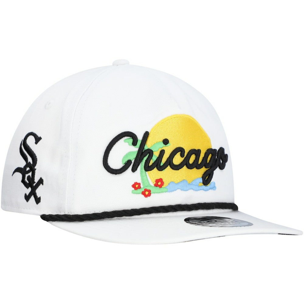 Chicago White Sox New Era Paradise Golfer Adjustable Hat - White Hats