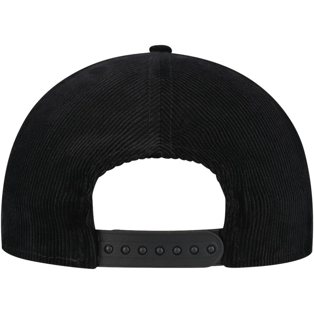 Chicago Cubs New Era Corduroy Filigree Golfer Adjustable Hat - Black Hats