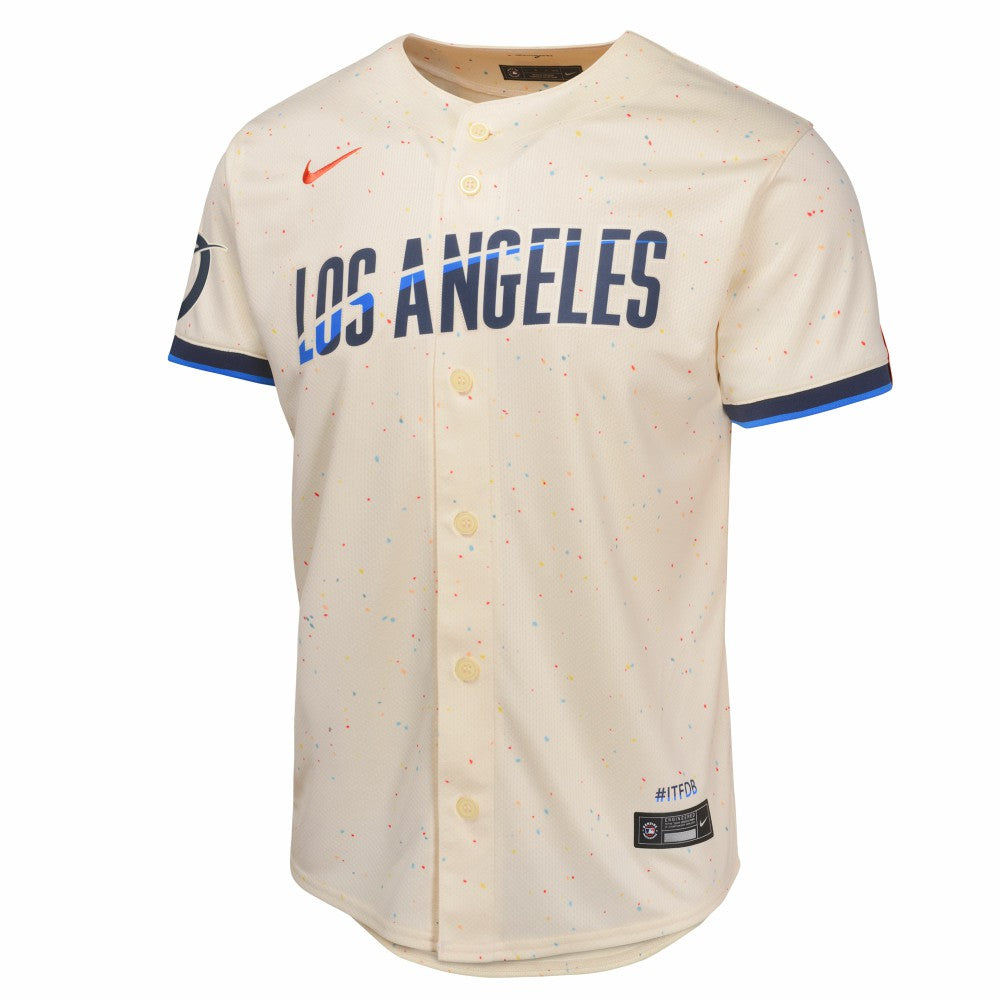 Los Angeles Dodgers Nike Youth 2024 City Connect Limited Jersey - Cream Jerseys