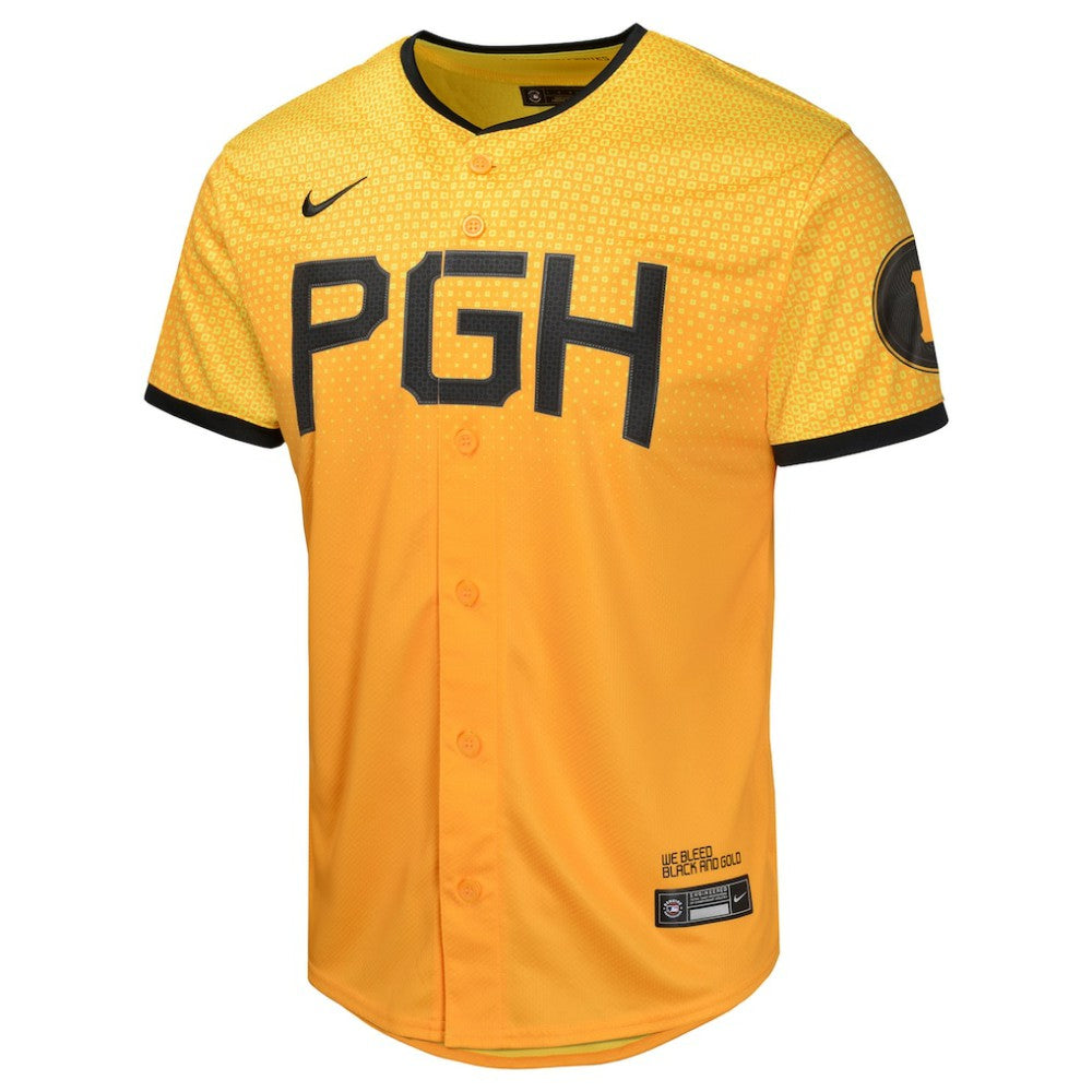 Pittsburgh Pirates Nike Youth City Connect Limited Jersey - Gold Jerseys
