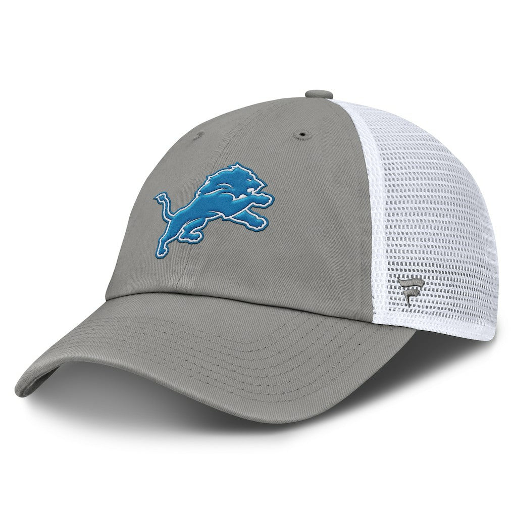 Detroit Lions Trucker Adjustable Hat Gray/White