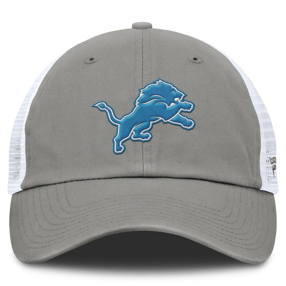 Detroit Lions Trucker Adjustable Hat Gray/White