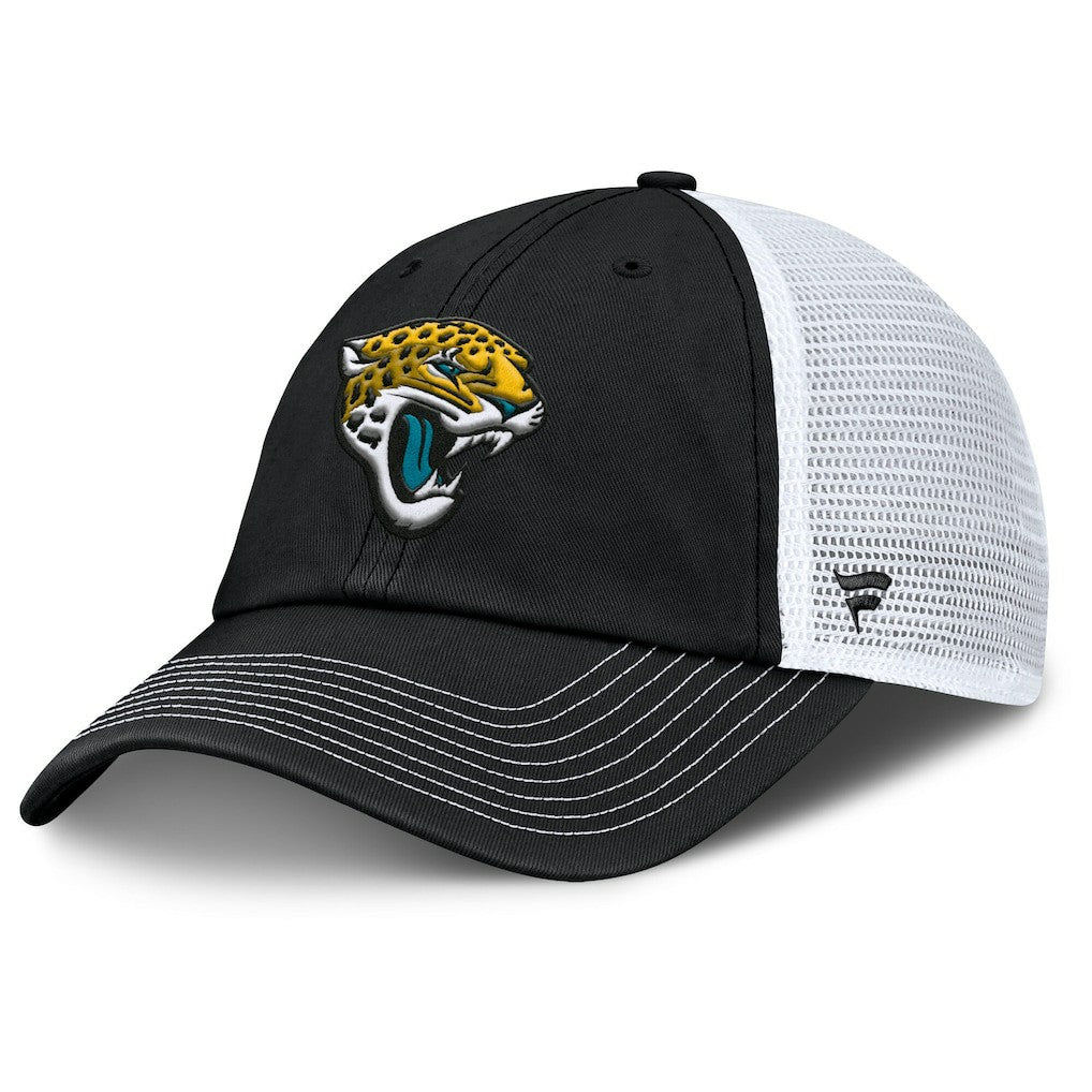 Jacksonville Jaguars Trucker Adjustable Hat Black/White