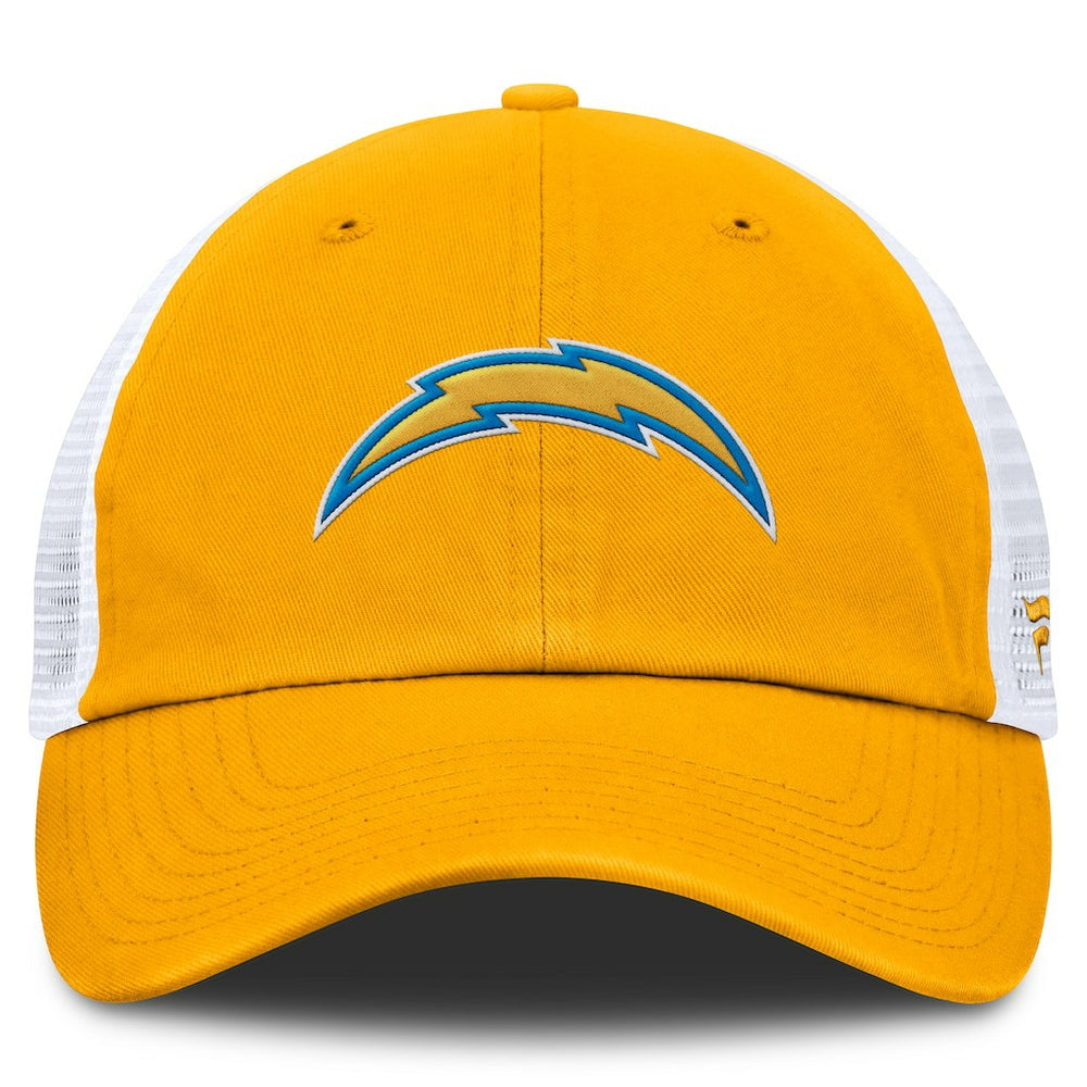 Los Angeles Chargers Trucker Adjustable Hat Gold/White