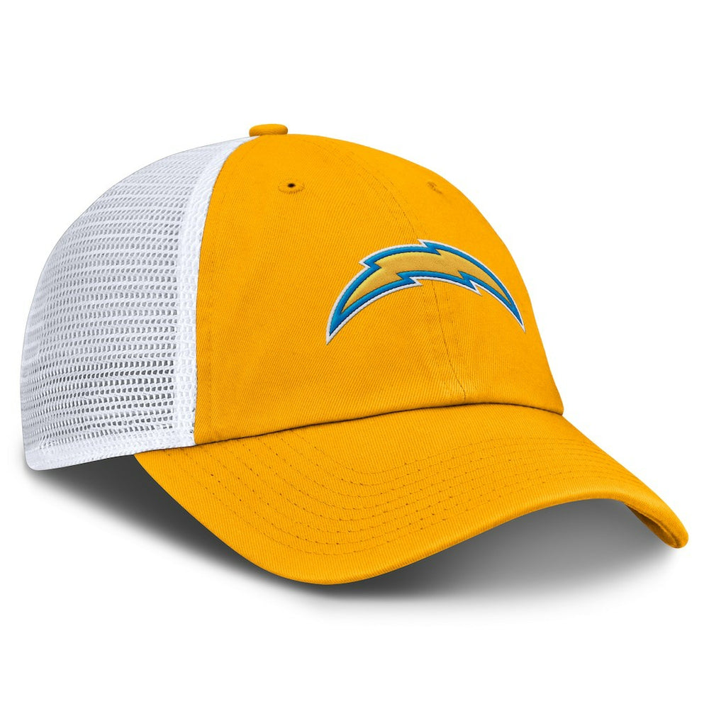 Los Angeles Chargers Trucker Adjustable Hat Gold/White