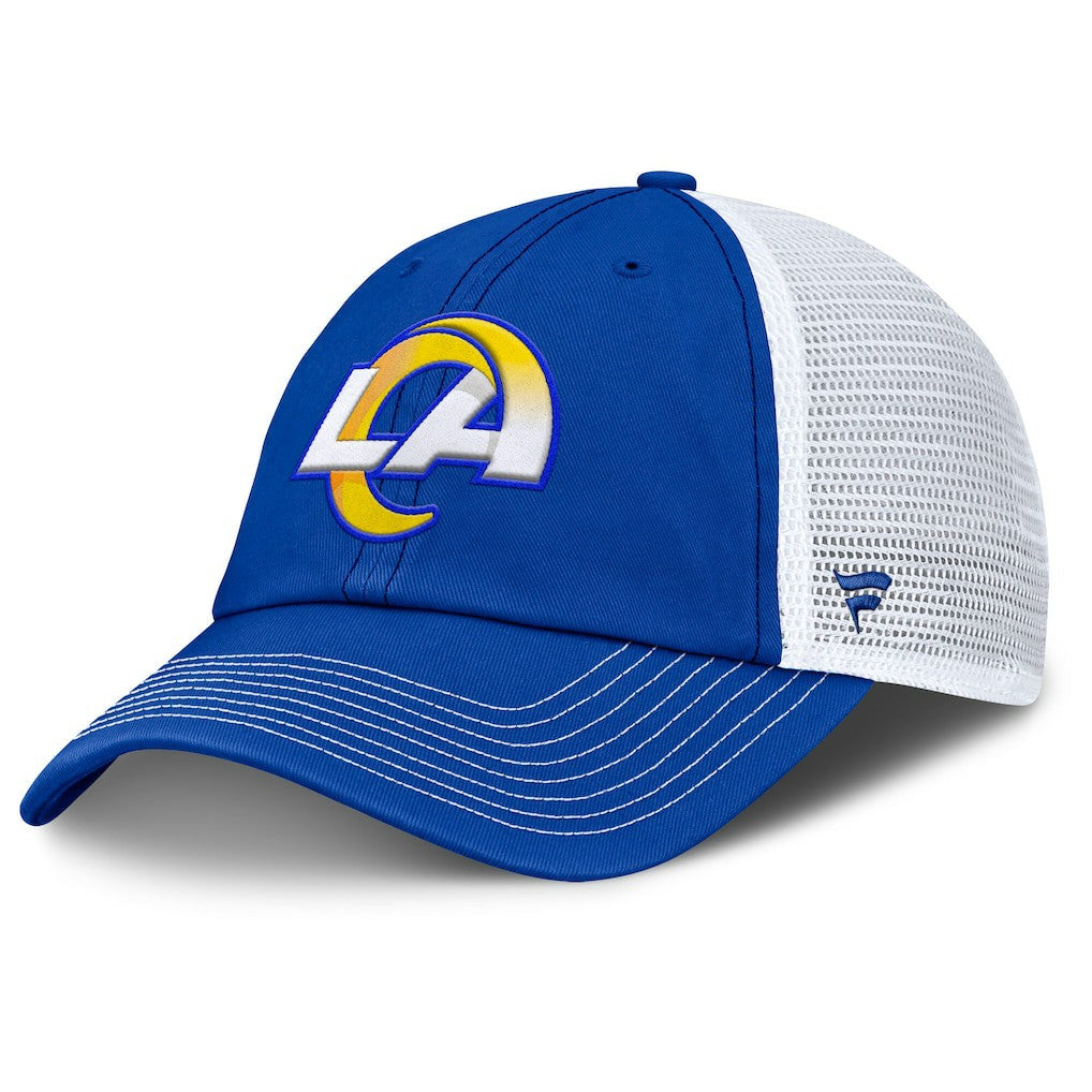 Los Angeles Rams Trucker Adjustable Hat Royal/White