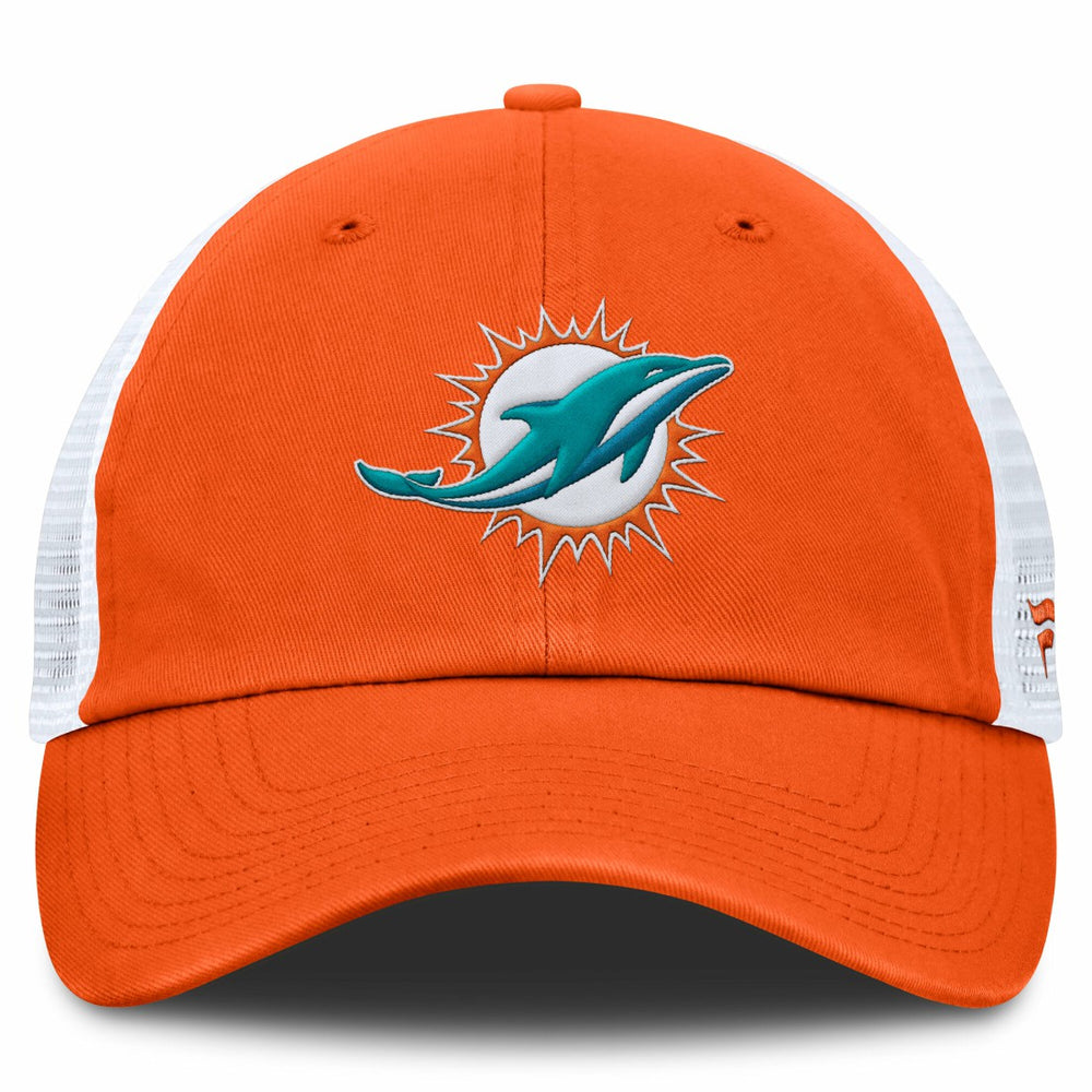 Miami Dolphins Trucker Adjustable Hat Orange/White