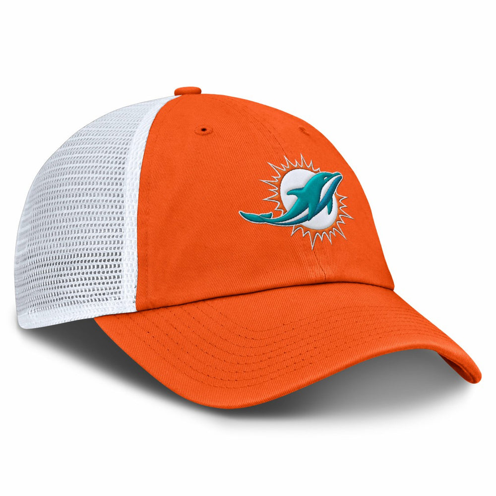Miami Dolphins Trucker Adjustable Hat Orange/White