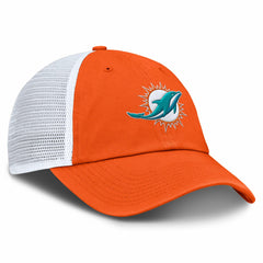 Miami Dolphins Trucker Adjustable Hat Orange/White