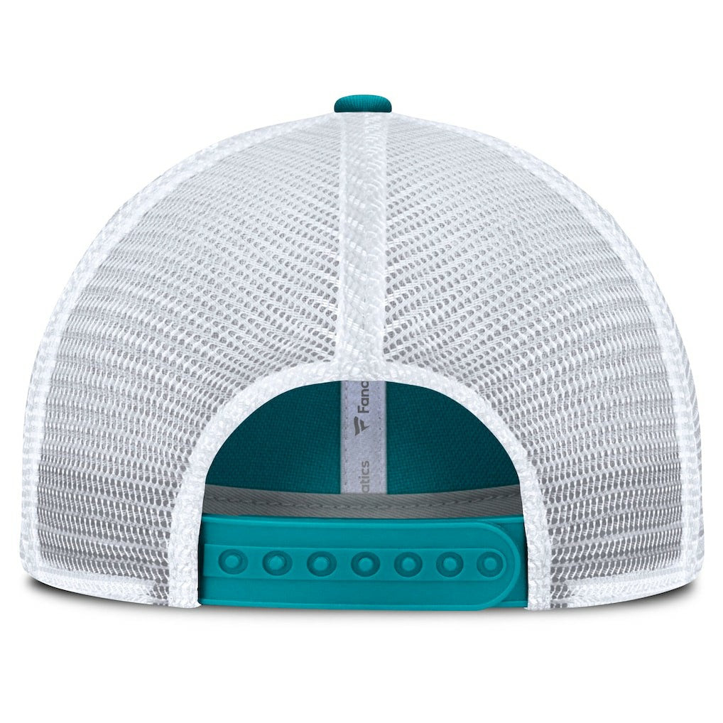 Miami Dolphins Trucker Adjustable Hat Aqua/White