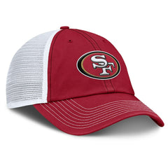 San Francisco 49ers Trucker Adjustable Hat Scarlet/White