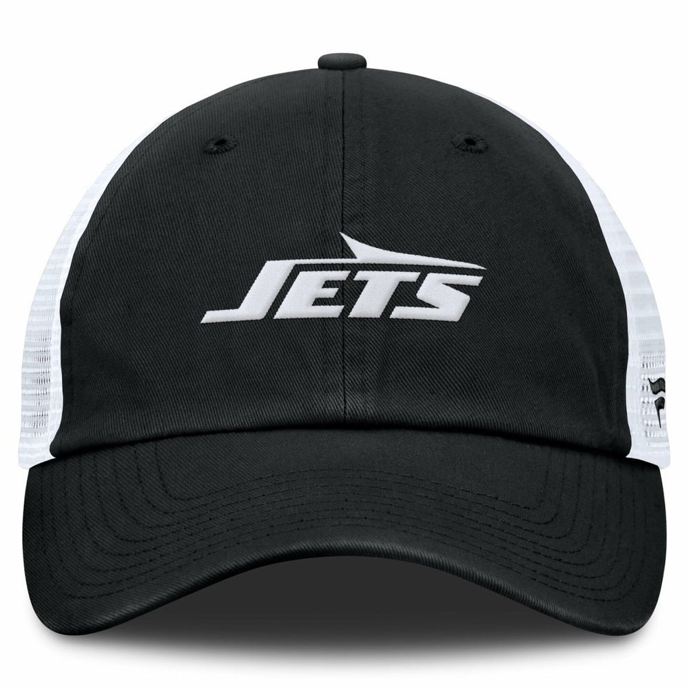 New York Jets Trucker Adjustable Hat Black/White