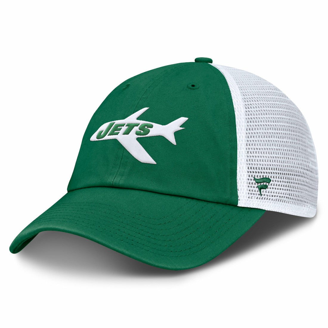 New York Jets Vintage Trucker Adjustable Hat Kelly Green/White