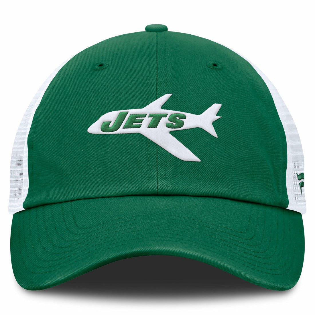 New York Jets Vintage Trucker Adjustable Hat Kelly Green/White