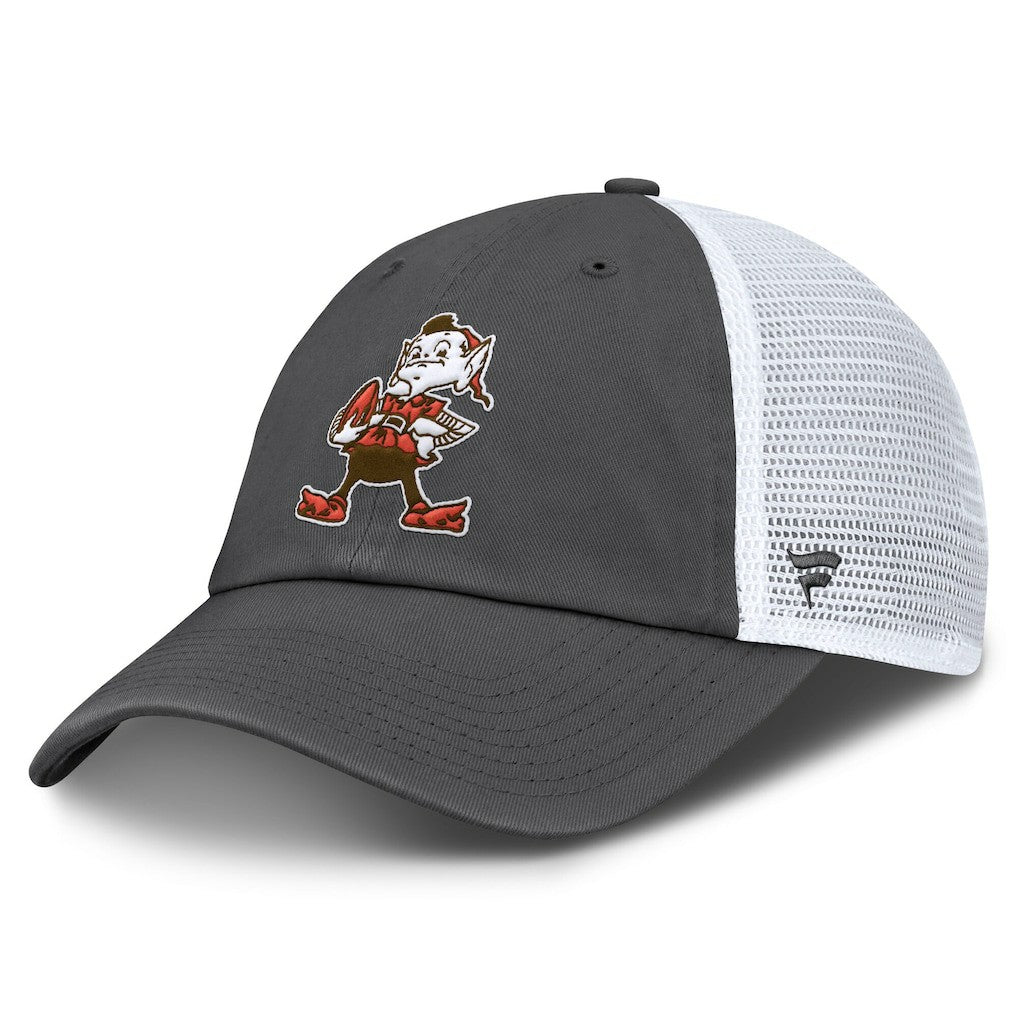 Cleveland Browns Basic Vintage Trucker Adjustable Hat Gray/White
