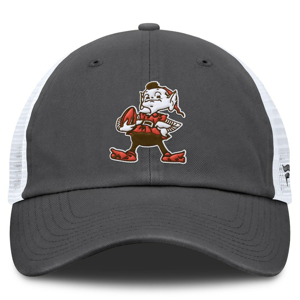 Cleveland Browns Basic Vintage Trucker Adjustable Hat Gray/White