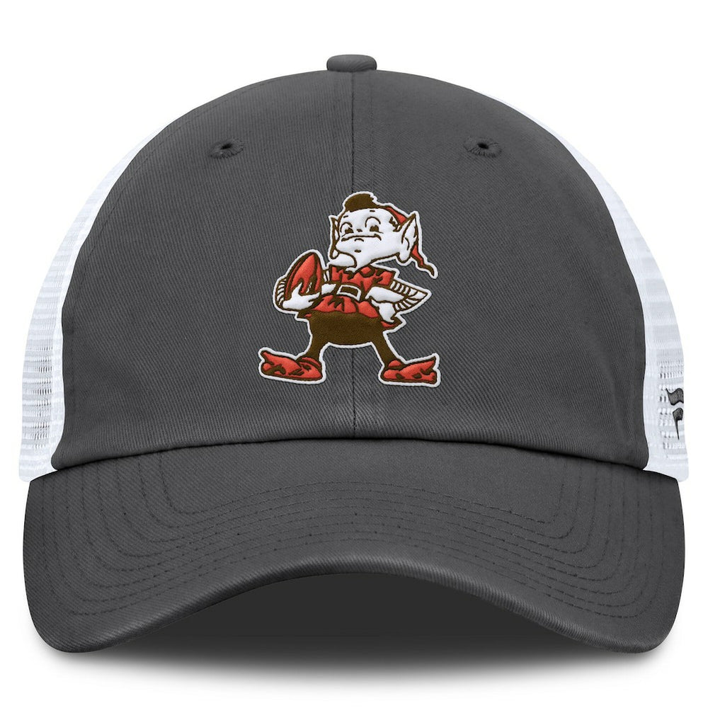 Cleveland Browns Basic Vintage Trucker Adjustable Hat Gray/White