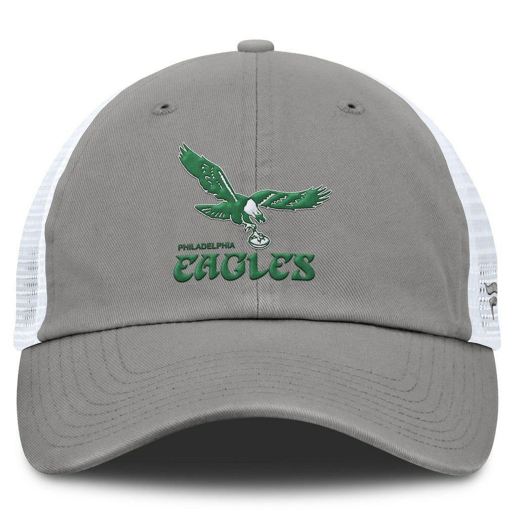 Philadelphia Eagles Vintage Trucker Adjustable Hat Gray/White