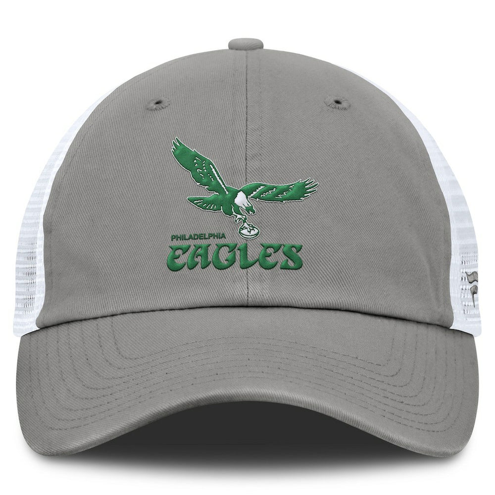 Philadelphia Eagles Vintage Trucker Adjustable Hat Gray/White